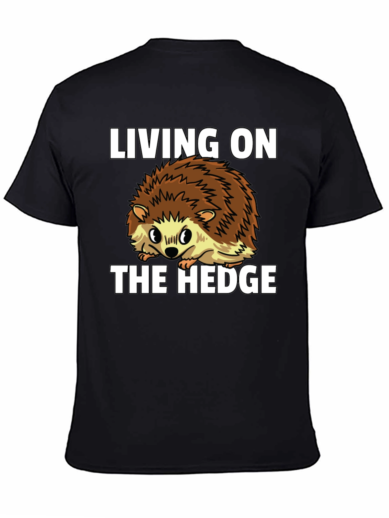 Living on the Hedge Hedgehog Graphic Tee