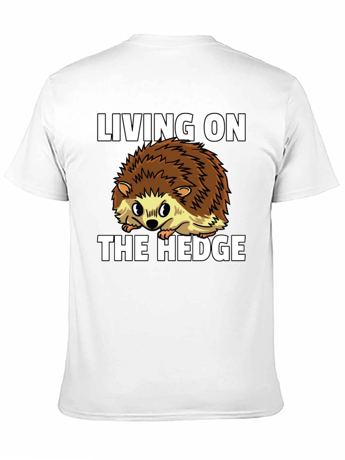 Living on the Hedge Hedgehog Graphic Tee