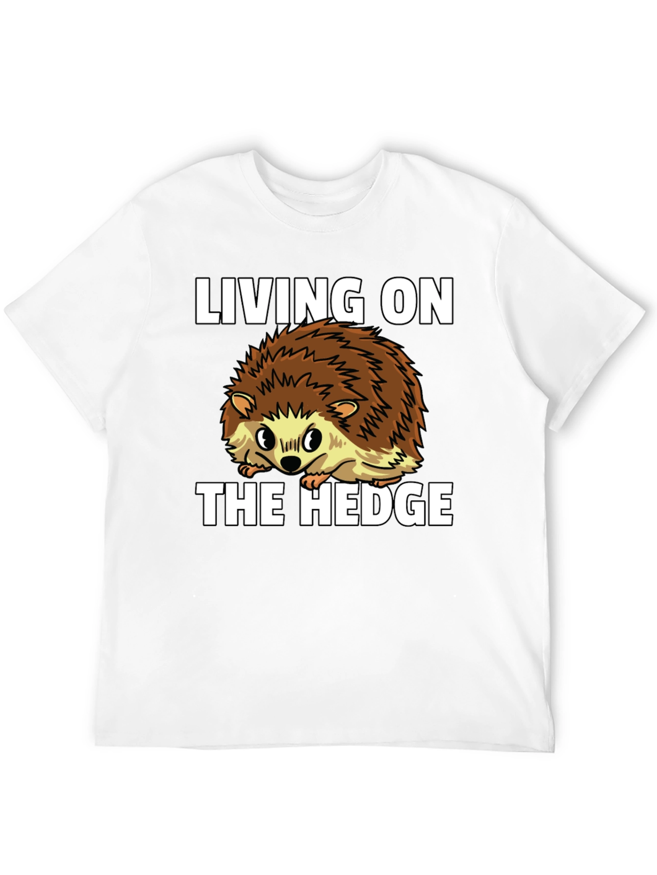 Living on the Hedge Hedgehog Graphic Tee