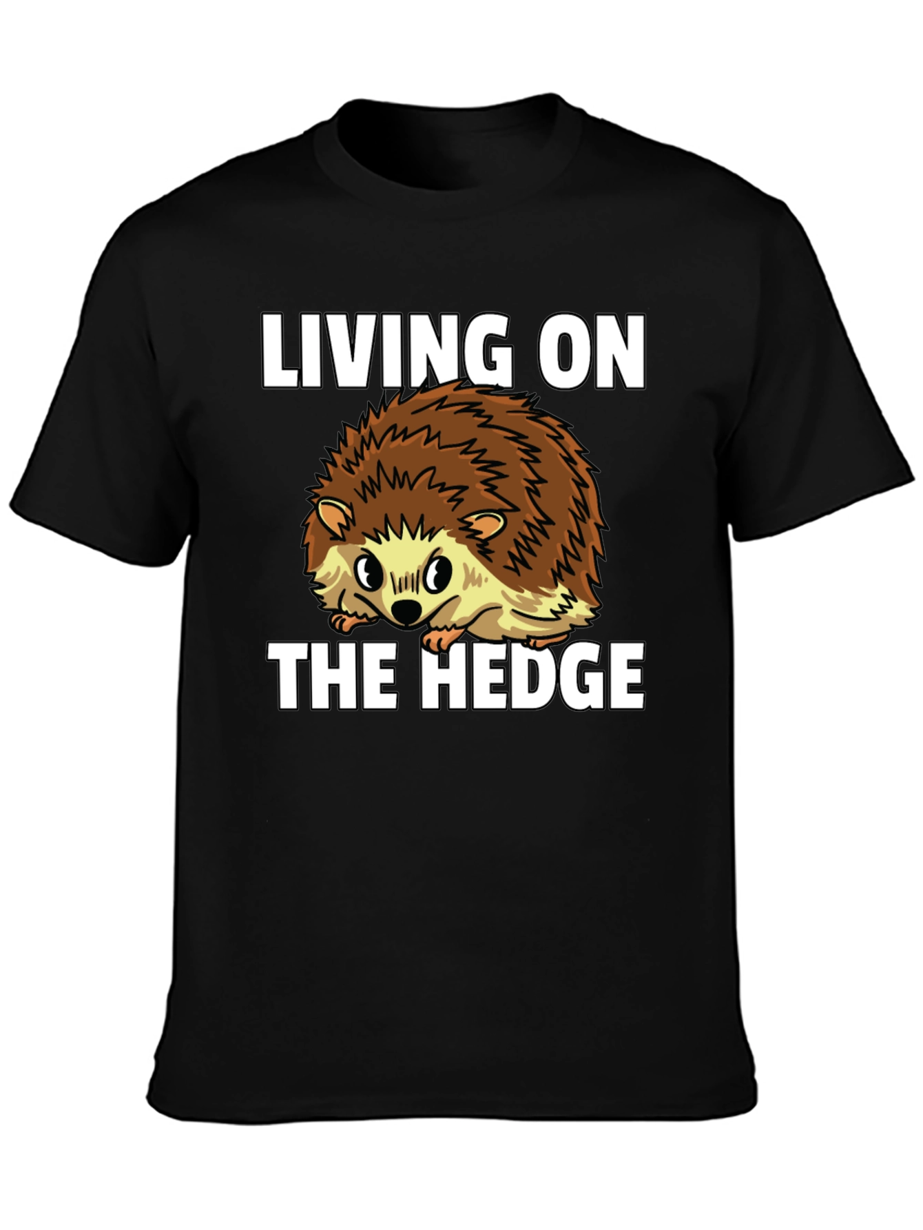 Living on the Hedge Hedgehog Graphic Tee