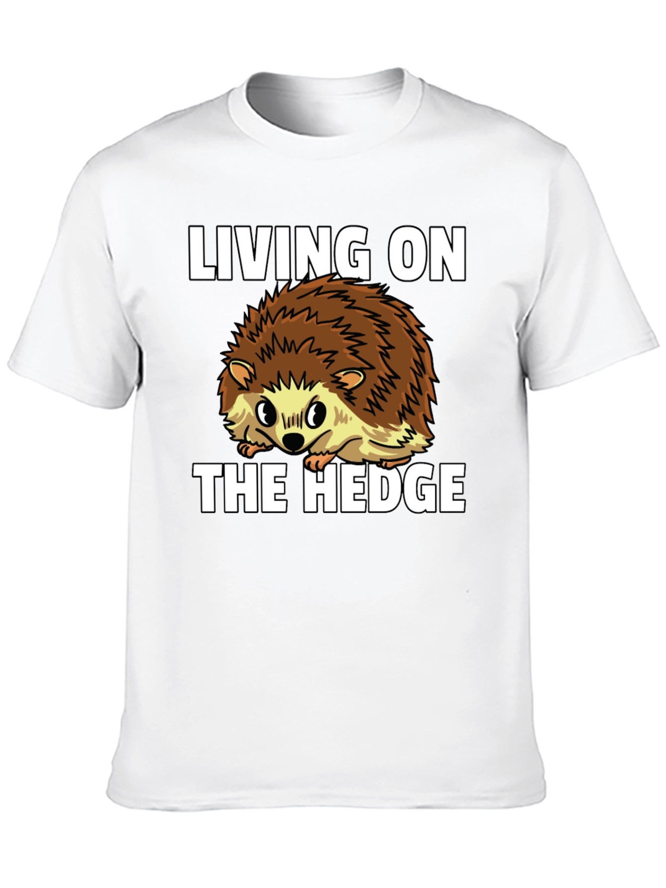Living on the Hedge Hedgehog Graphic Tee