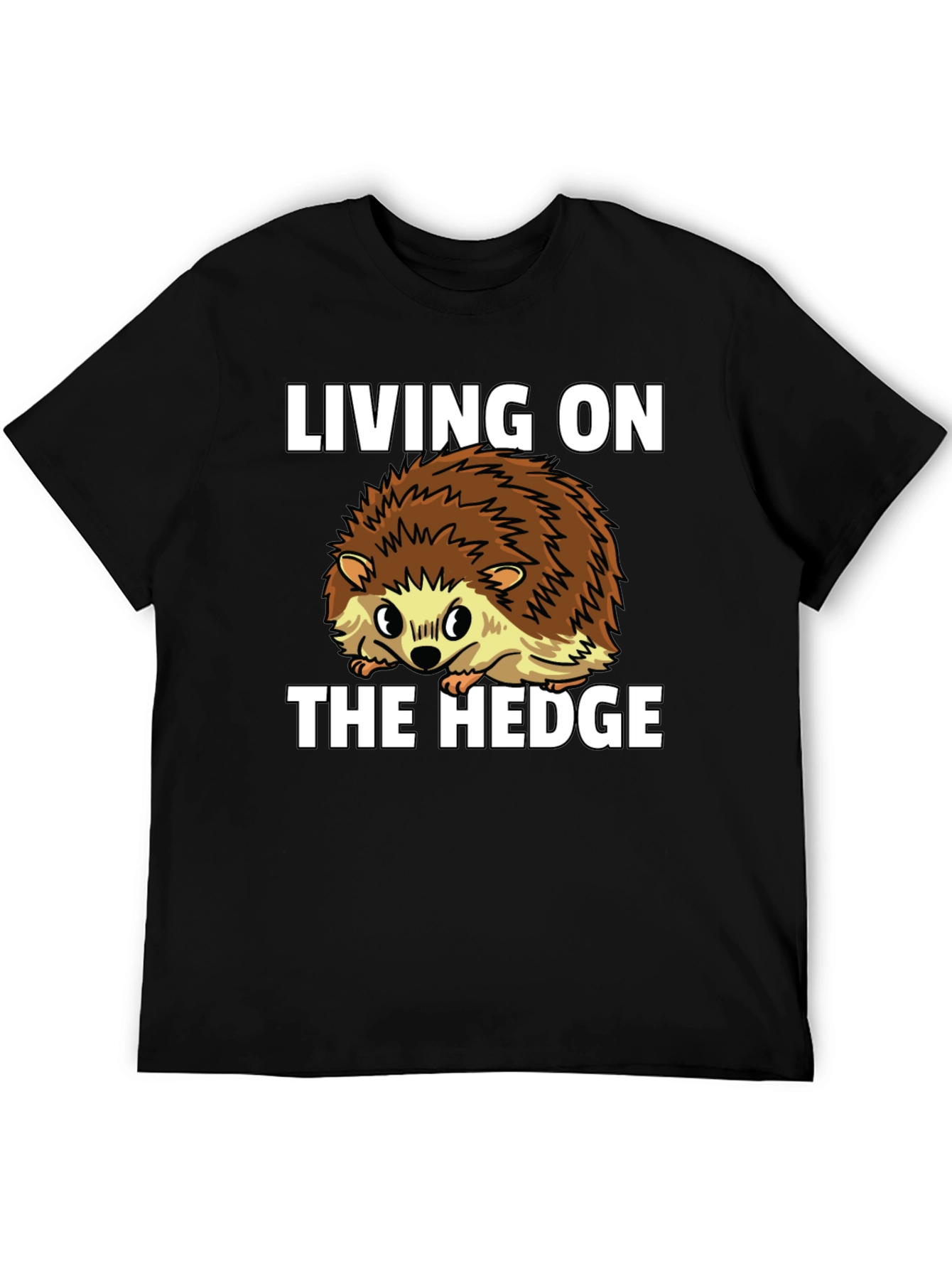 Living on the Hedge Hedgehog Graphic Tee