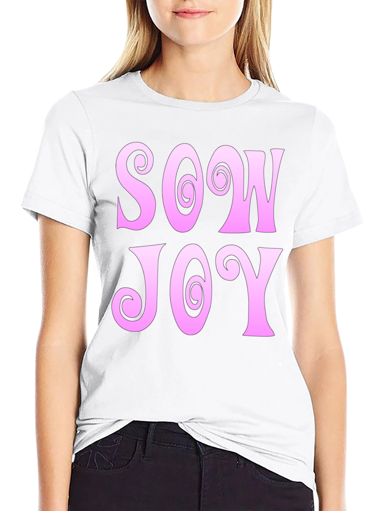 Sow Joy Graphic Tee - Black Cotton Comfort