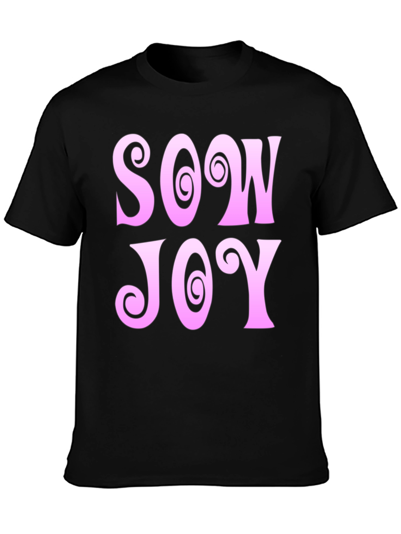 Sow Joy Graphic Tee - Black Cotton Comfort
