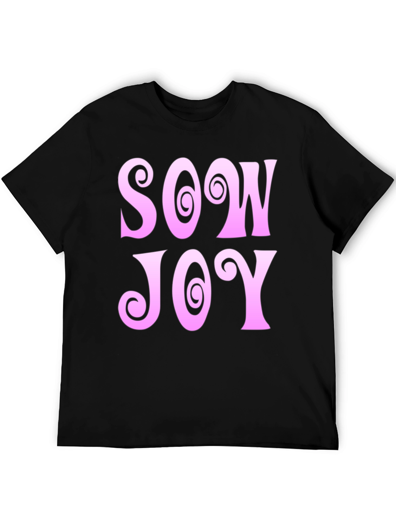Sow Joy Graphic Tee - Black Cotton Comfort
