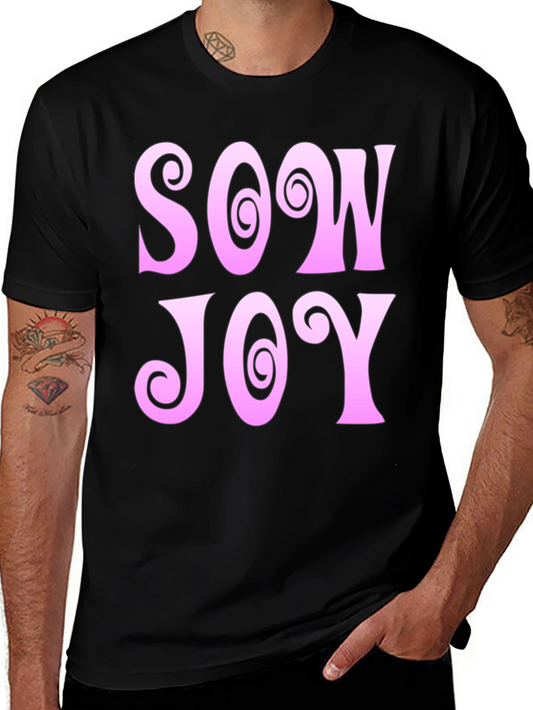 Sow Joy Graphic Tee - Black Cotton Comfort