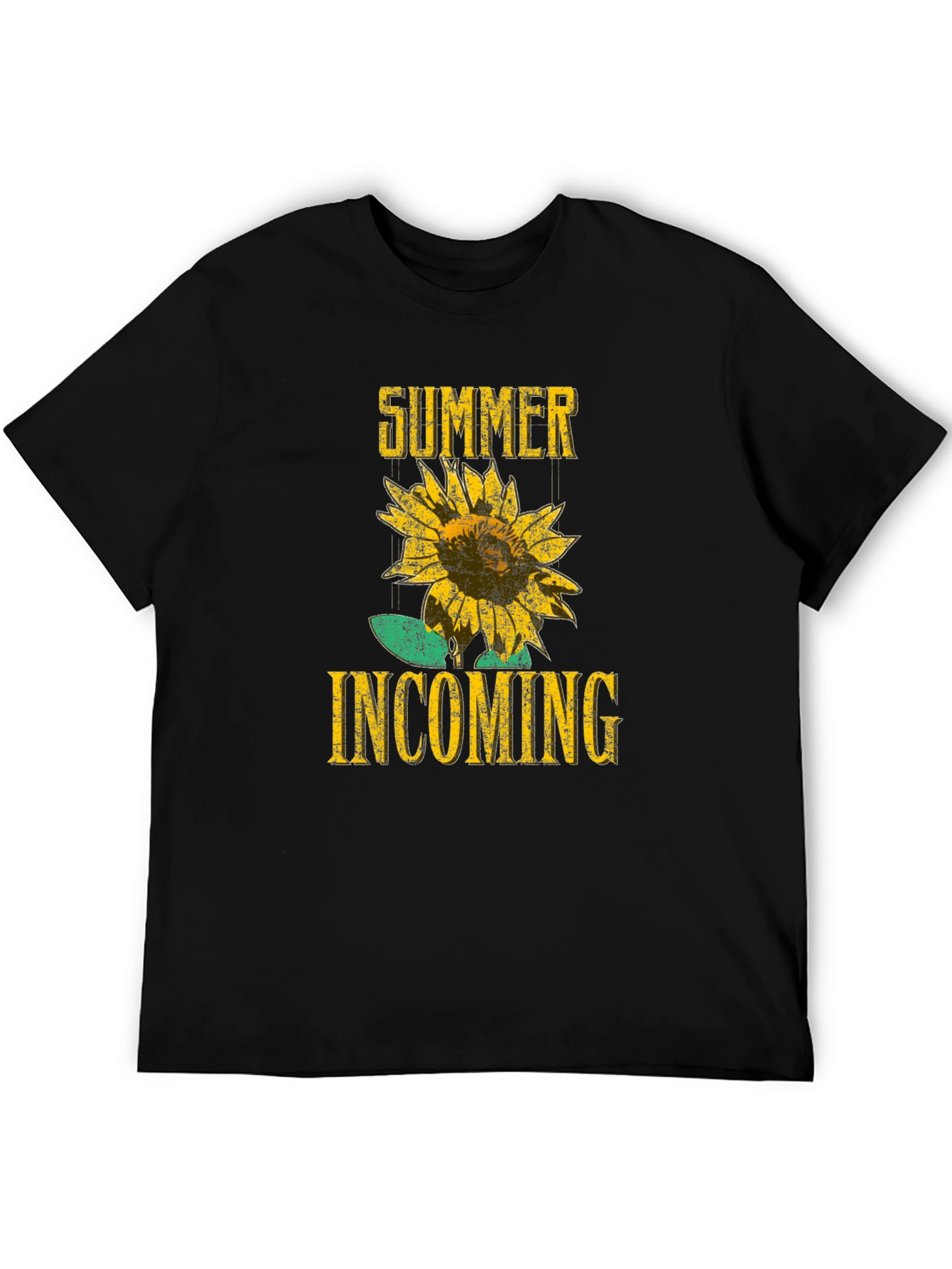 Summer Incoming Sunflower Graphic T-Shirt