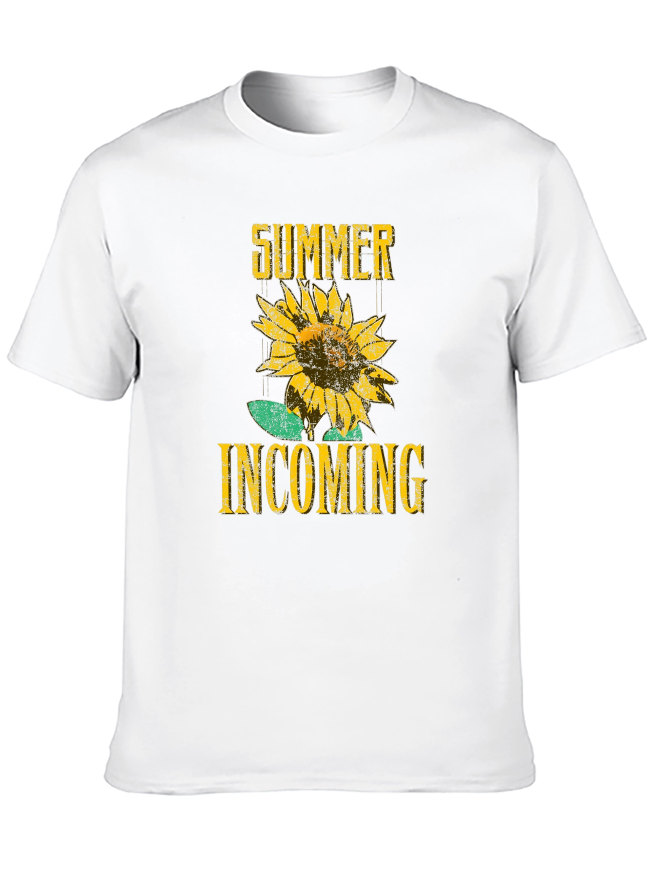 Summer Incoming Sunflower Graphic T-Shirt