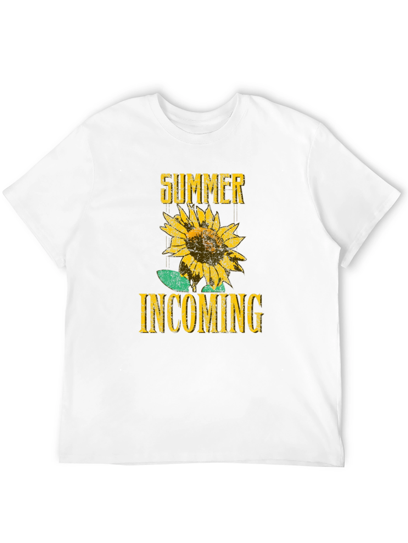 Summer Incoming Sunflower Graphic T-Shirt