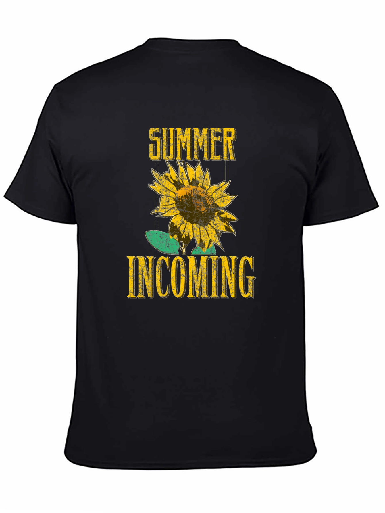 Summer Incoming Sunflower Graphic T-Shirt