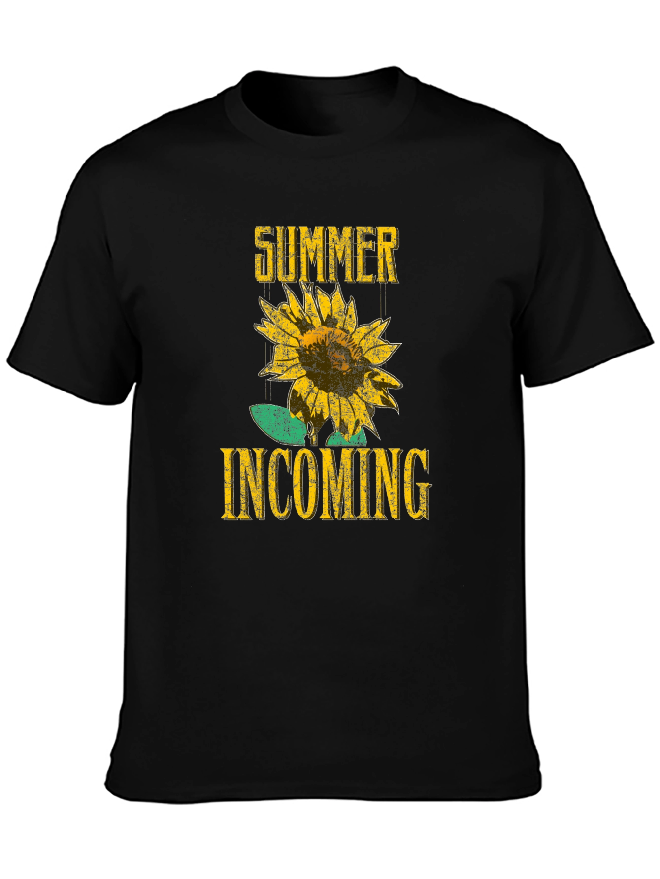 Summer Incoming Sunflower Graphic T-Shirt