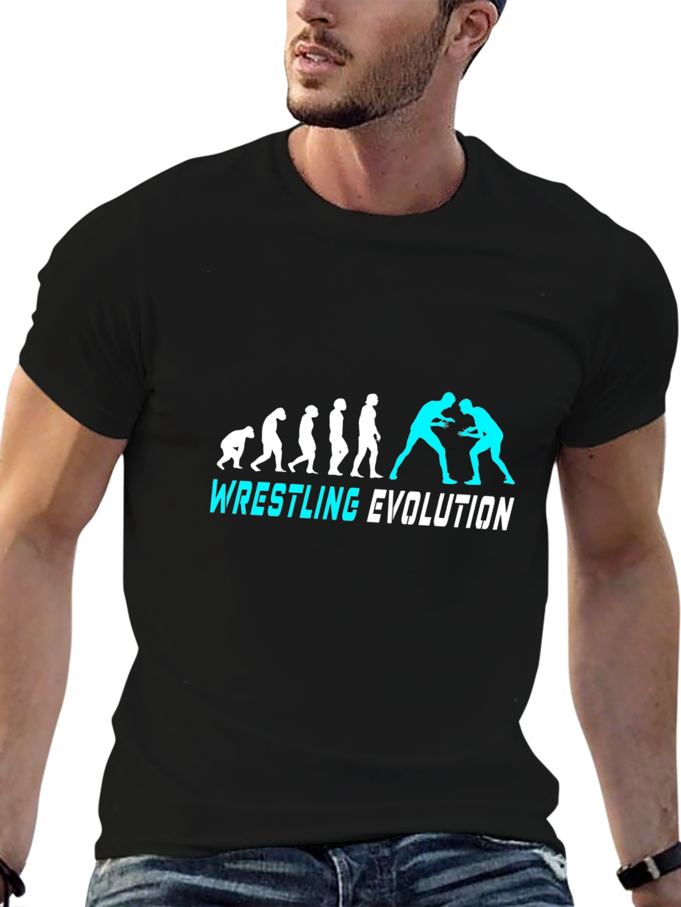 Wrestling Evolution Graphic Tee - Black