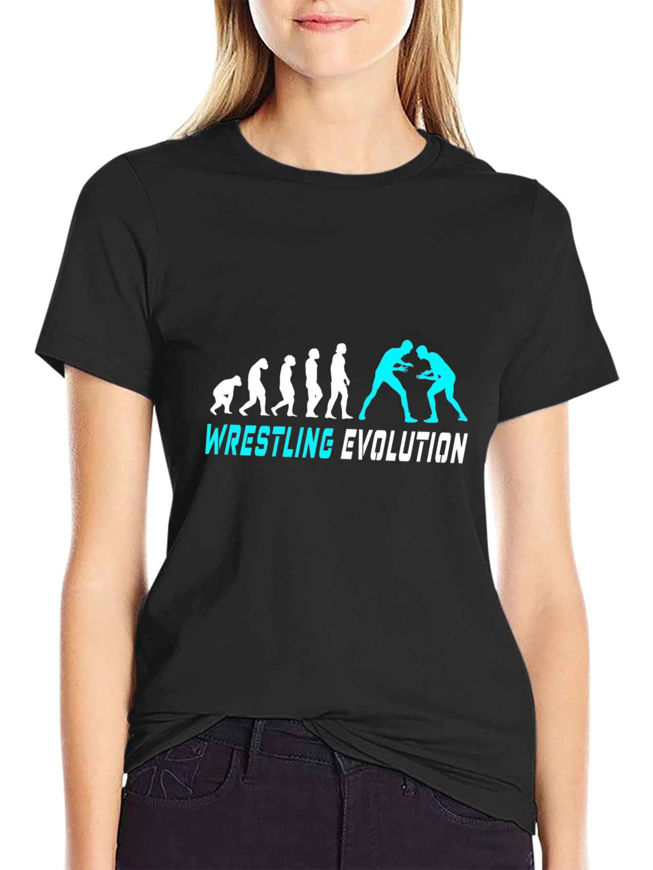 Wrestling Evolution Graphic Tee - Black