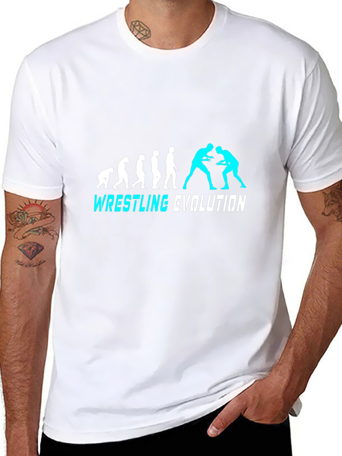 Wrestling Evolution Graphic Tee - Black