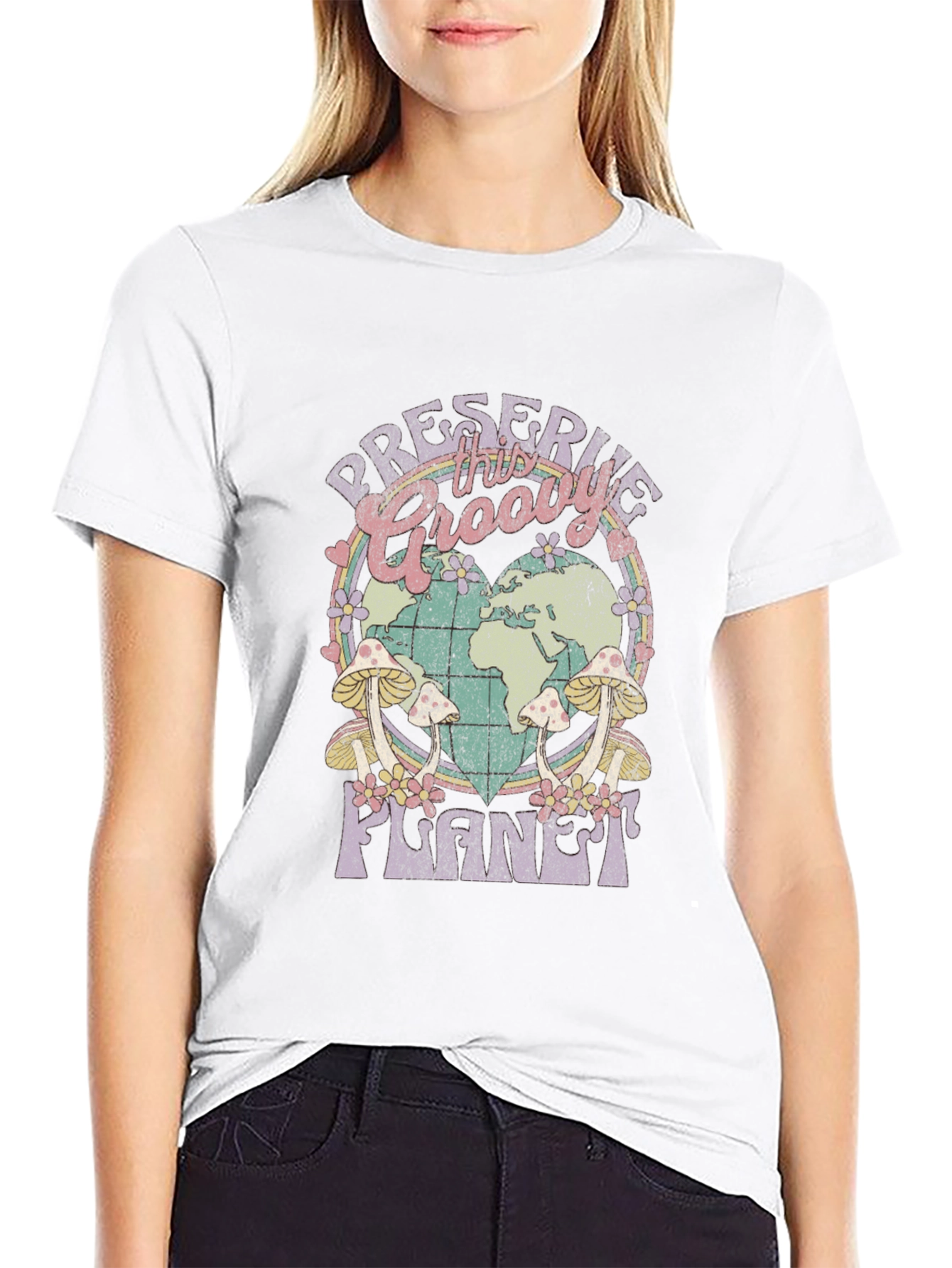 Preserve the Groovy Planet Graphic Tee