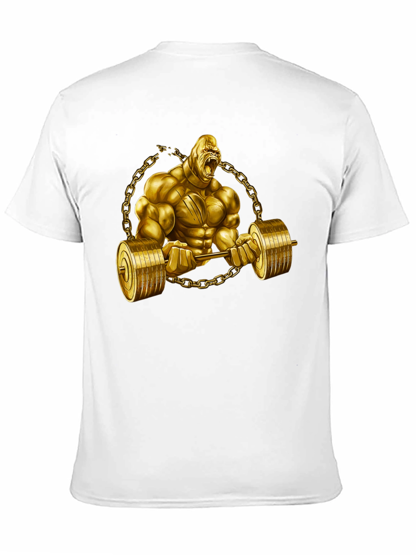Golden Gorilla Barbell T-Shirt