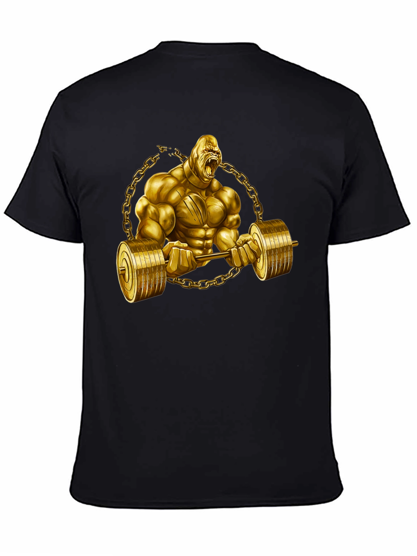 Golden Gorilla Barbell T-Shirt