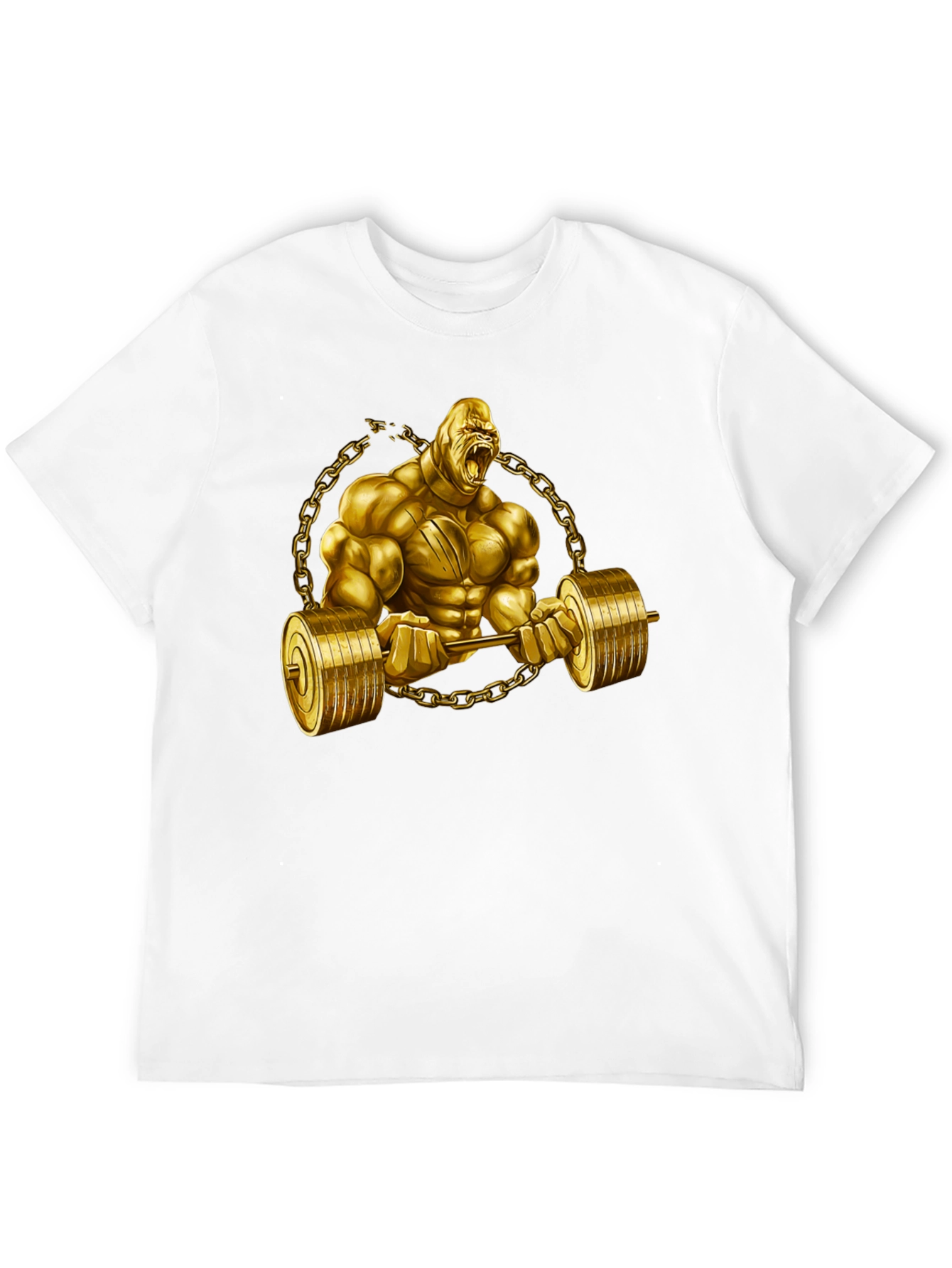 Golden Gorilla Barbell T-Shirt