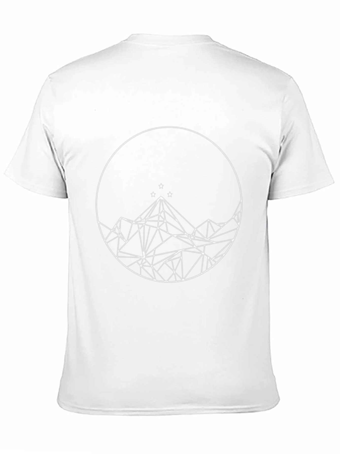 Geometric Mountain Star T-Shirt - Modern Graphic Tee