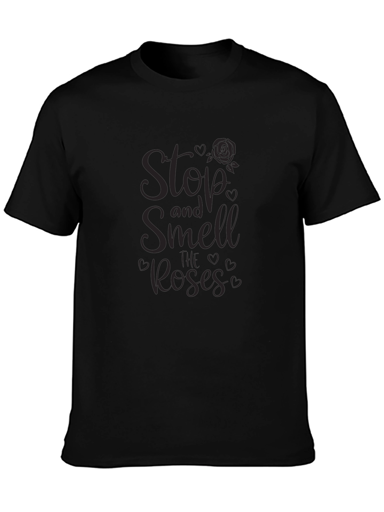Stop and Smell Roses T-Shirt - Unisex Black