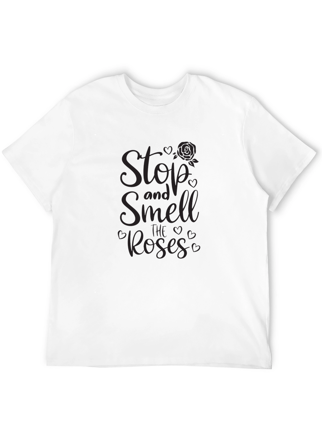 Stop and Smell Roses T-Shirt - Unisex Black