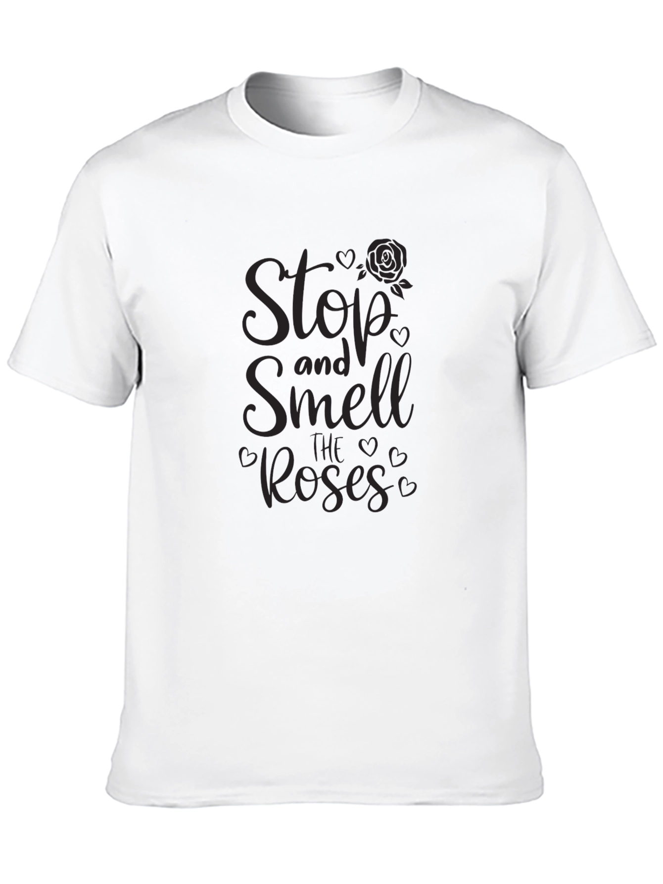 Stop and Smell Roses T-Shirt - Unisex Black