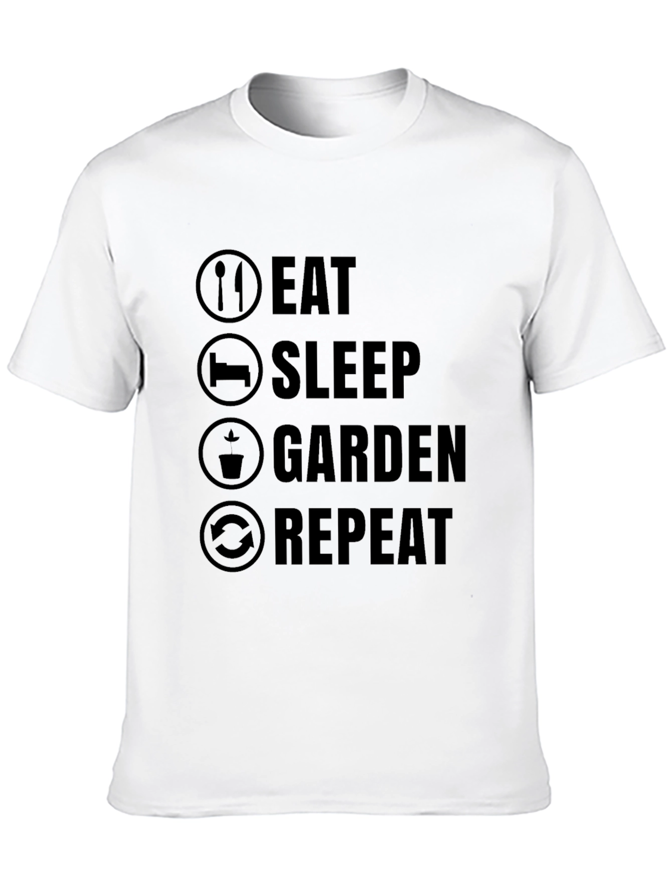 Eat Sleep Garden Repeat Graphic T-Shirt