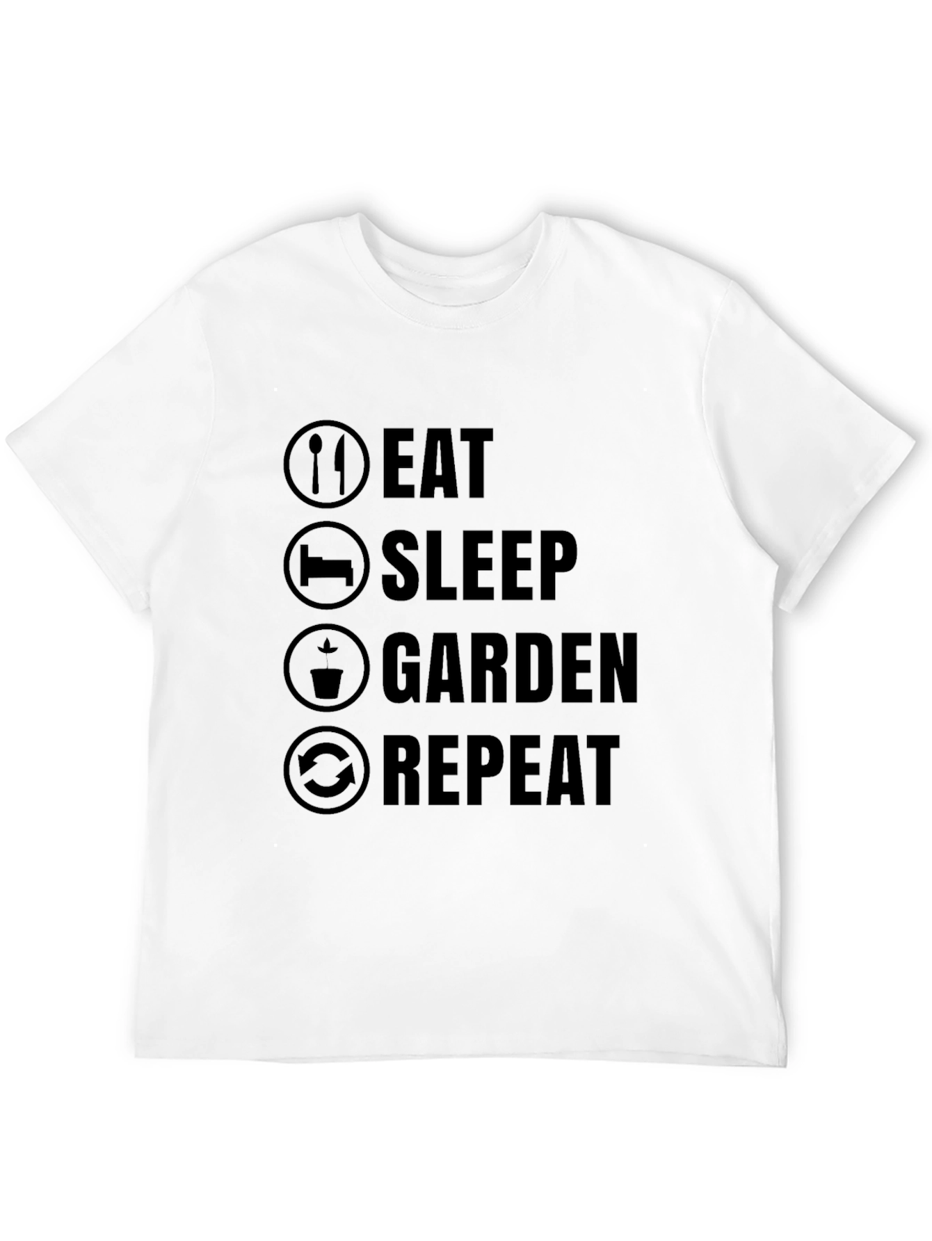 Eat Sleep Garden Repeat Graphic T-Shirt
