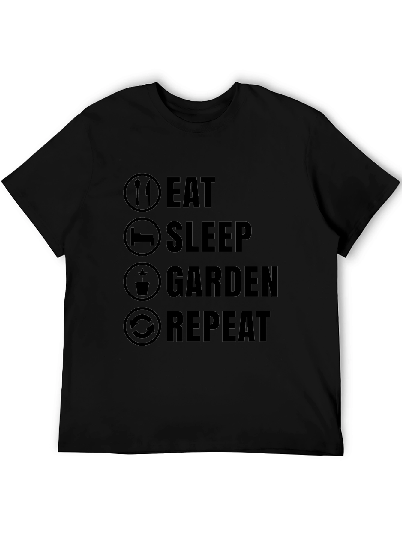 Eat Sleep Garden Repeat Graphic T-Shirt