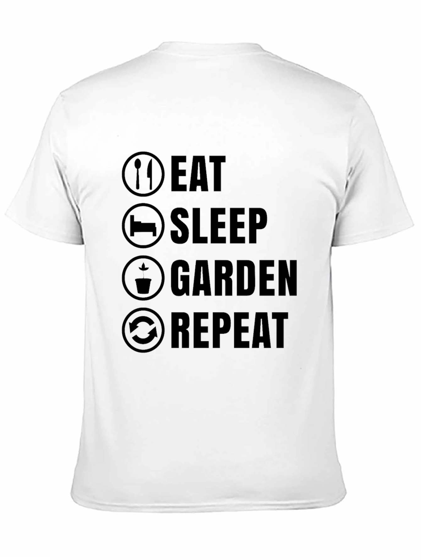 Eat Sleep Garden Repeat Graphic T-Shirt