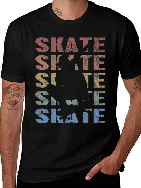 Vintage Style Skate T-Shirt - Retro Skater Tee