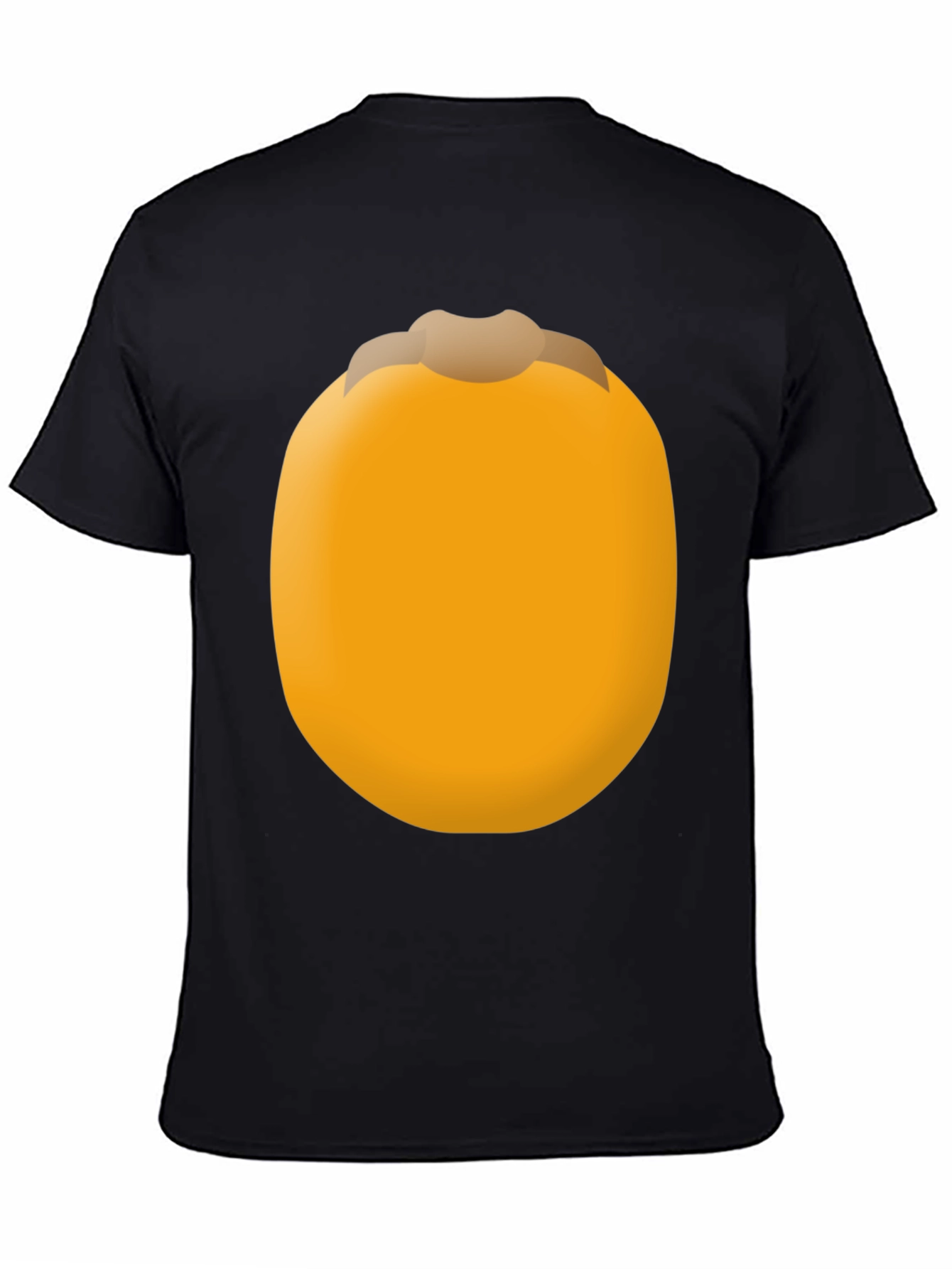Funny Persimmon Fruit Graphic Tee - Unisex Black T-Shirt