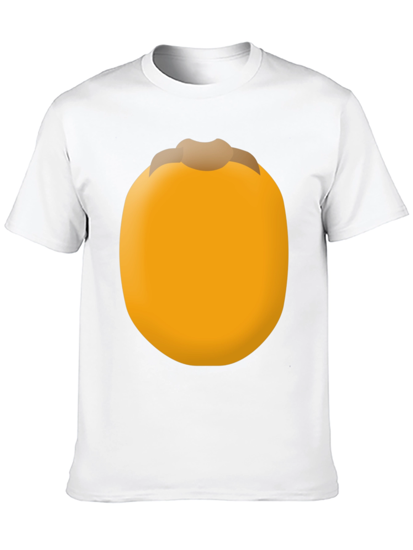 Funny Persimmon Fruit Graphic Tee - Unisex Black T-Shirt