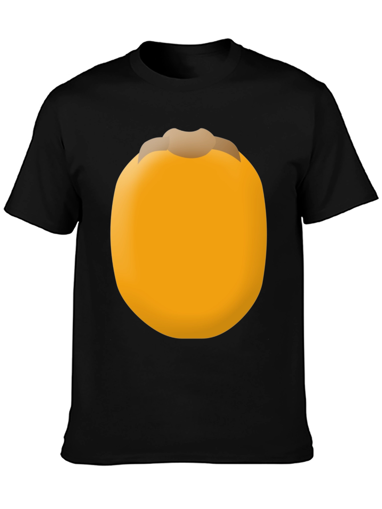Funny Persimmon Fruit Graphic Tee - Unisex Black T-Shirt