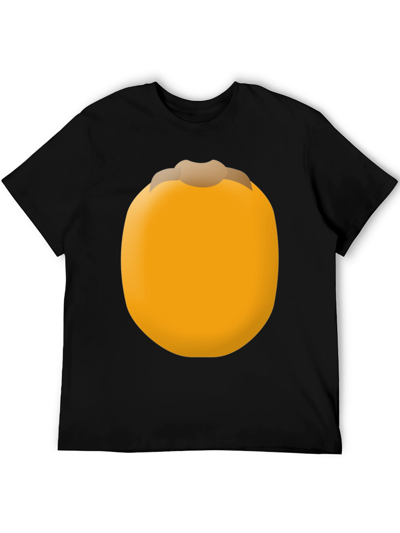 Funny Persimmon Fruit Graphic Tee - Unisex Black T-Shirt