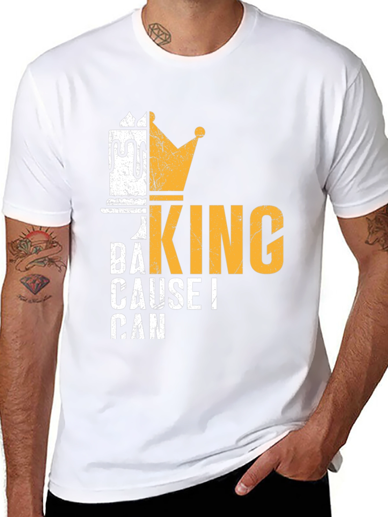 Baking King T-Shirt - Cause I Can Design