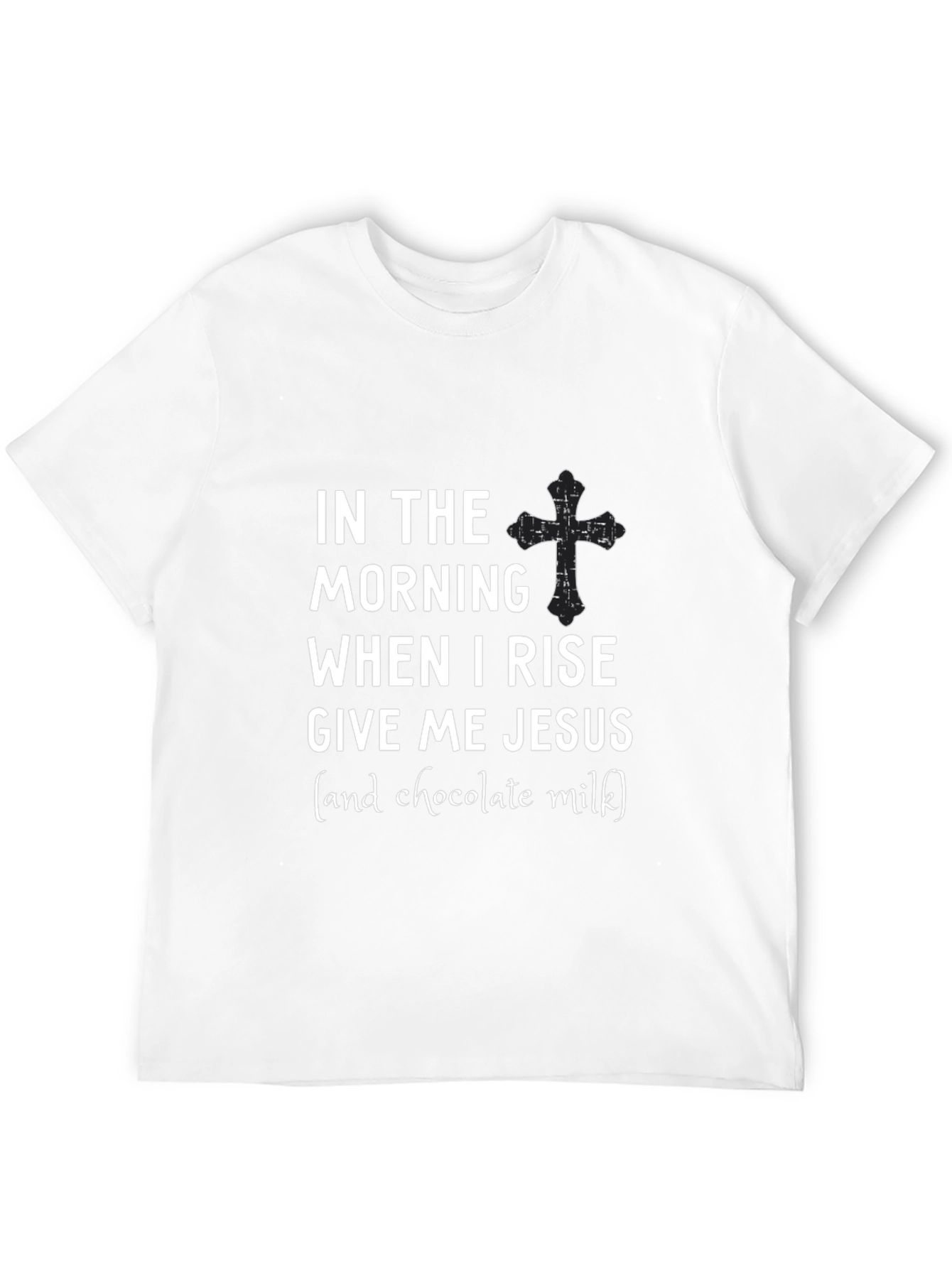In The Morning Give Me Jesus Black Tee