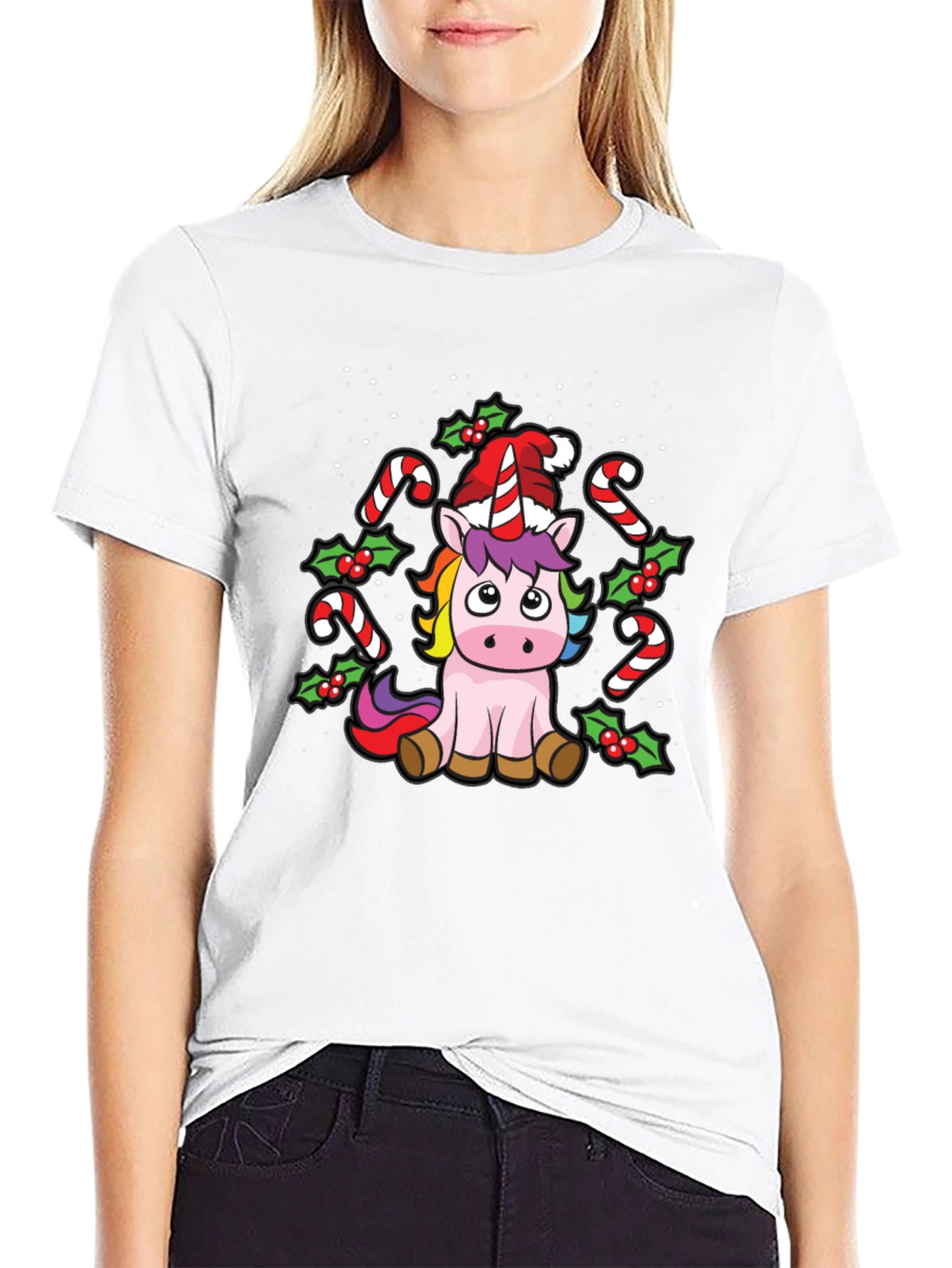 Unicorn Christmas T-Shirt - Holiday Cheer