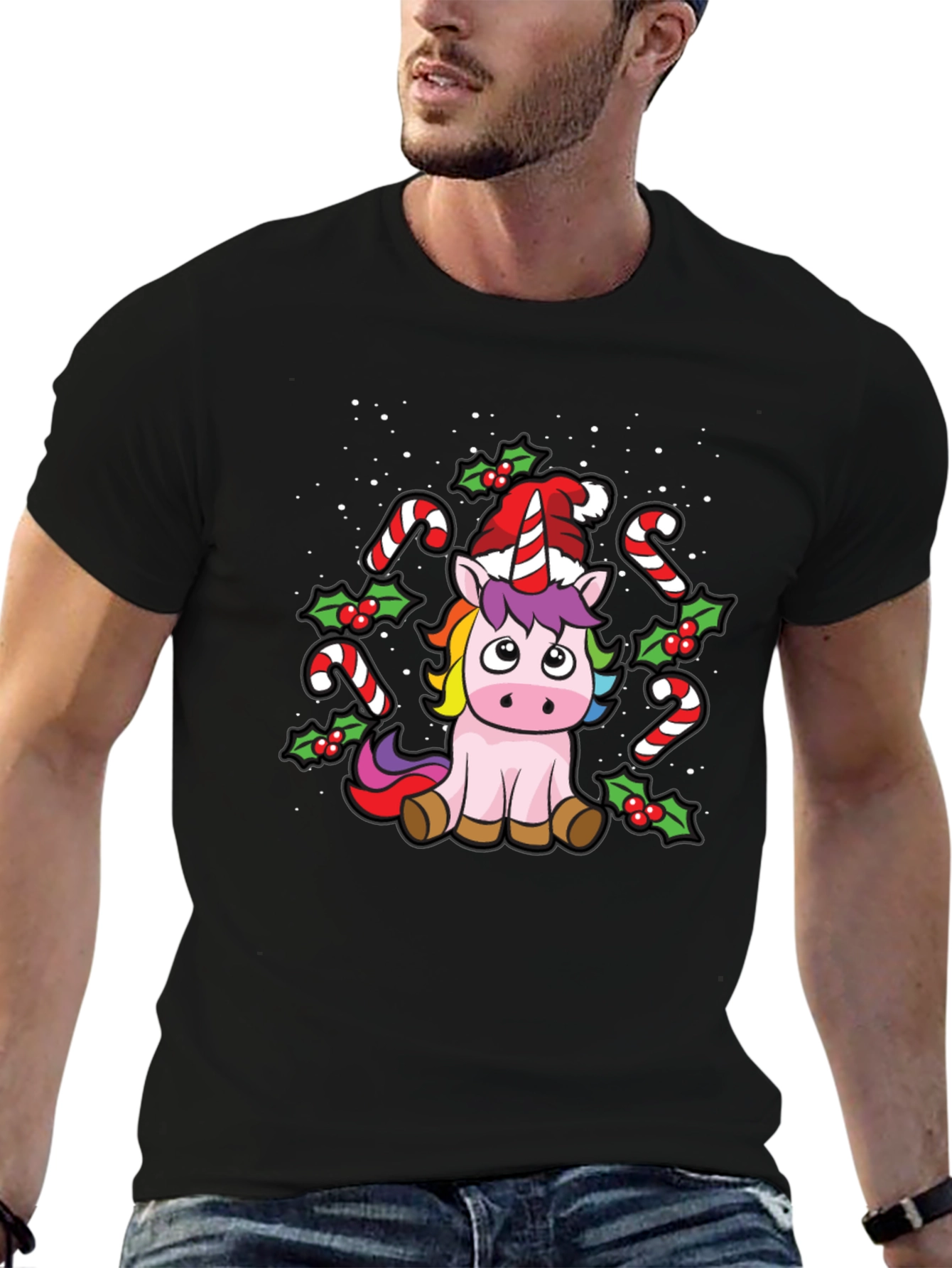 Unicorn Christmas T-Shirt - Holiday Cheer