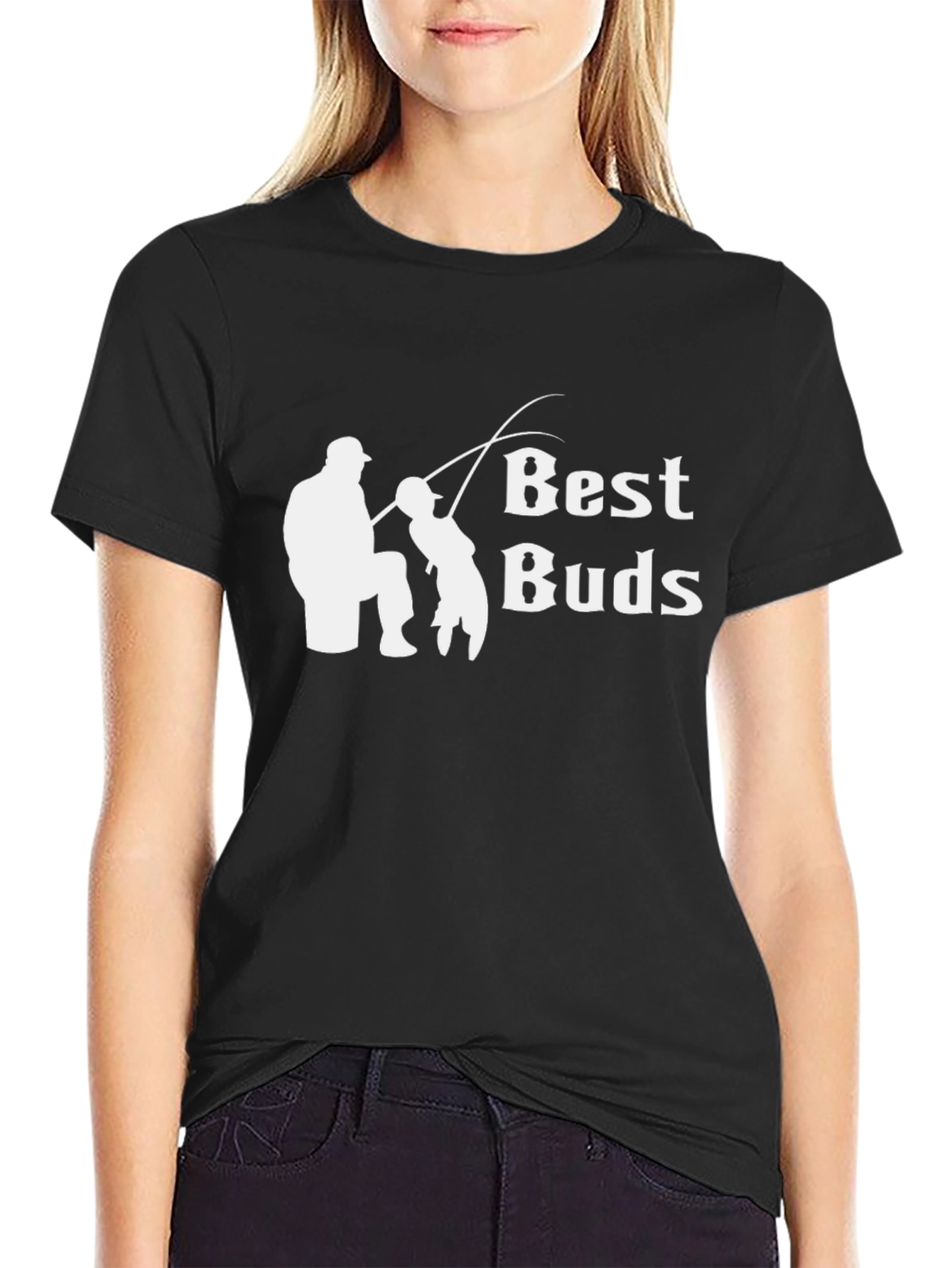 Best Buds Fishing Black T-Shirt