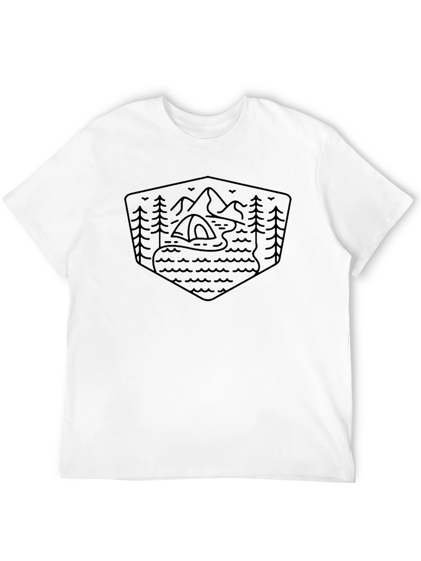 Outdoor Adventure Graphic Tee - Camping & Mountains
