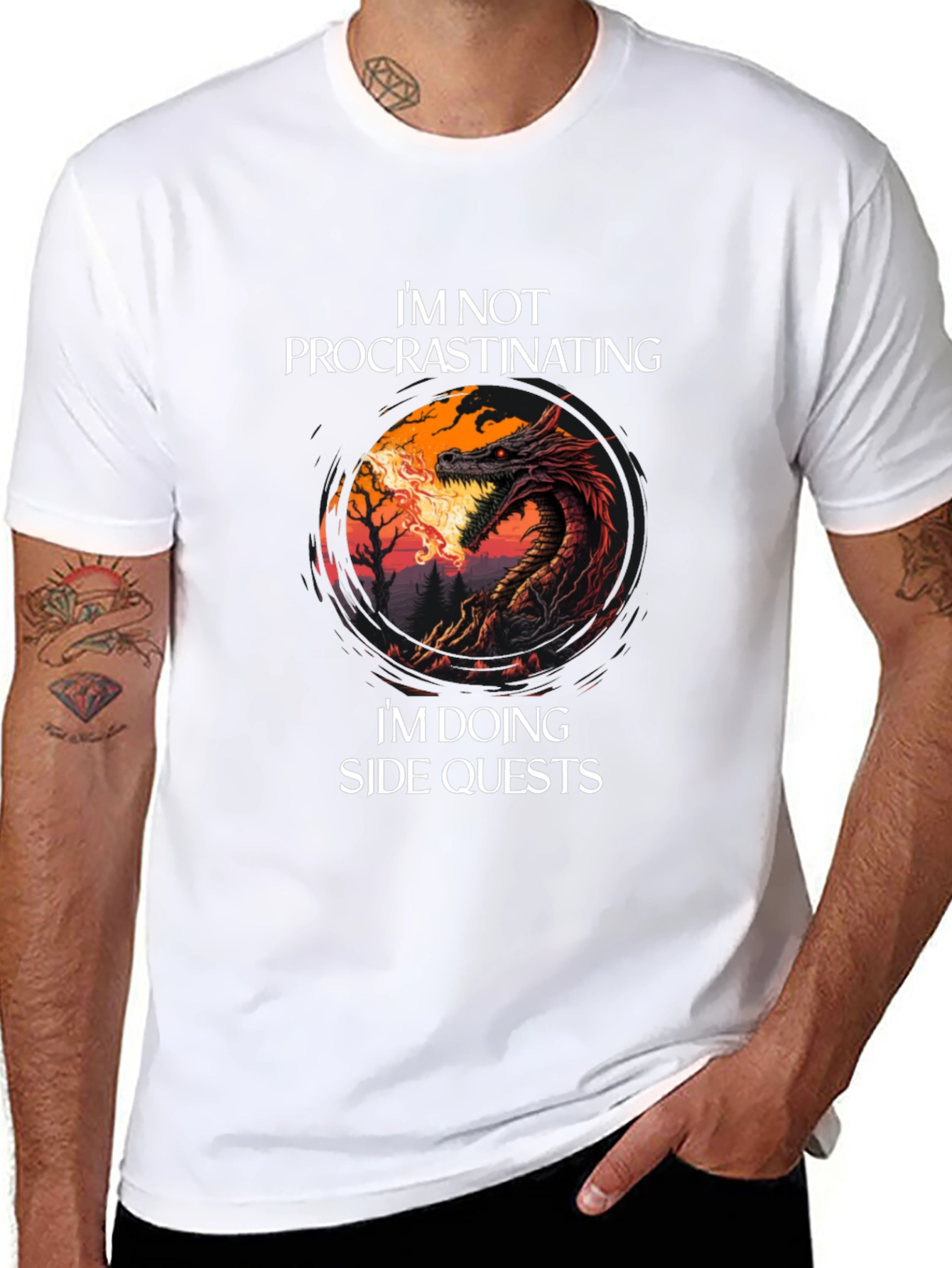 Im Not Procrastinating Dragon T-Shirt