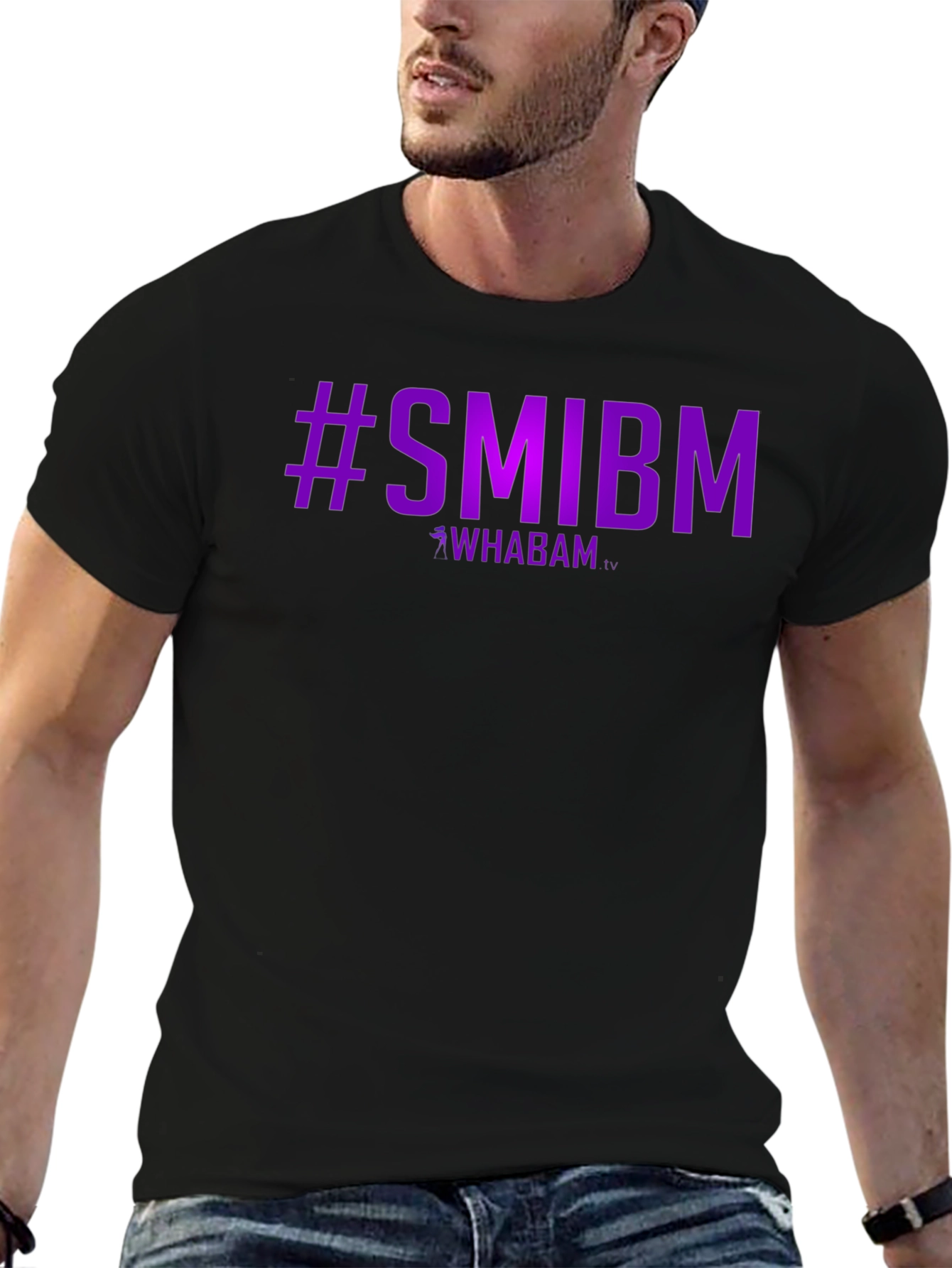 #SMIBM Whabam Graphic Tee - Stylish Black T-Shirt