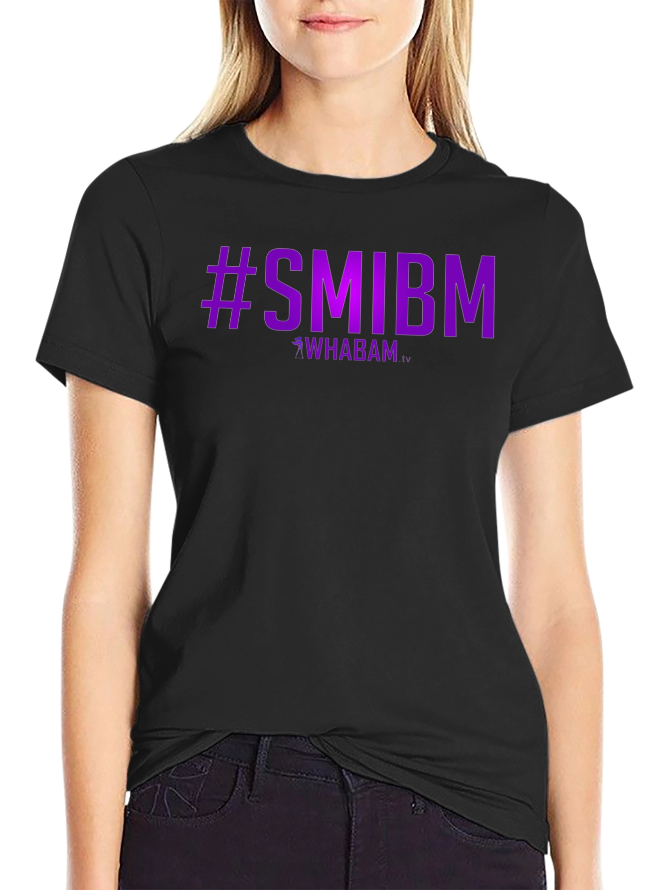 #SMIBM Whabam Graphic Tee - Stylish Black T-Shirt
