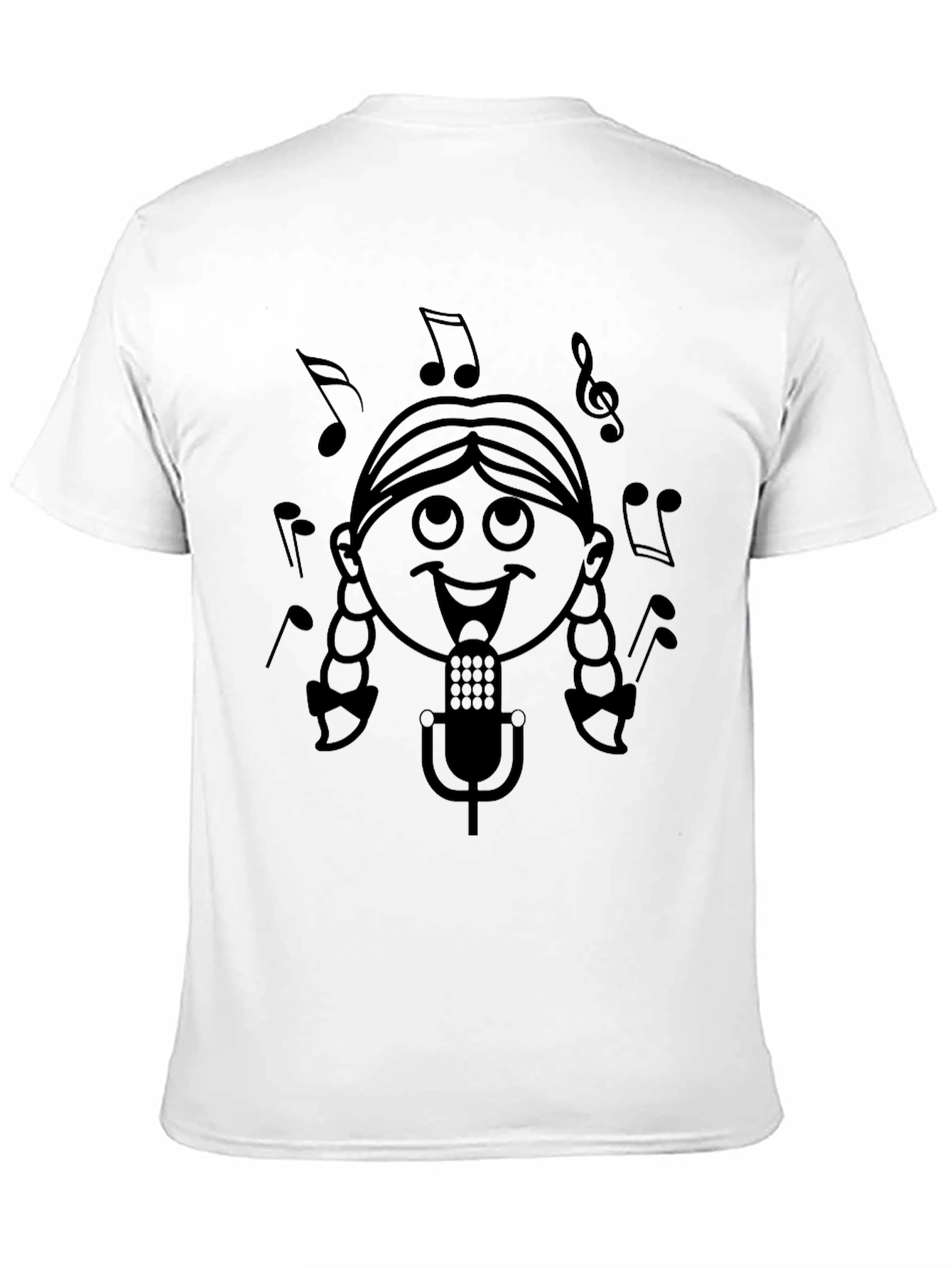 Singing Girl Black T-Shirt