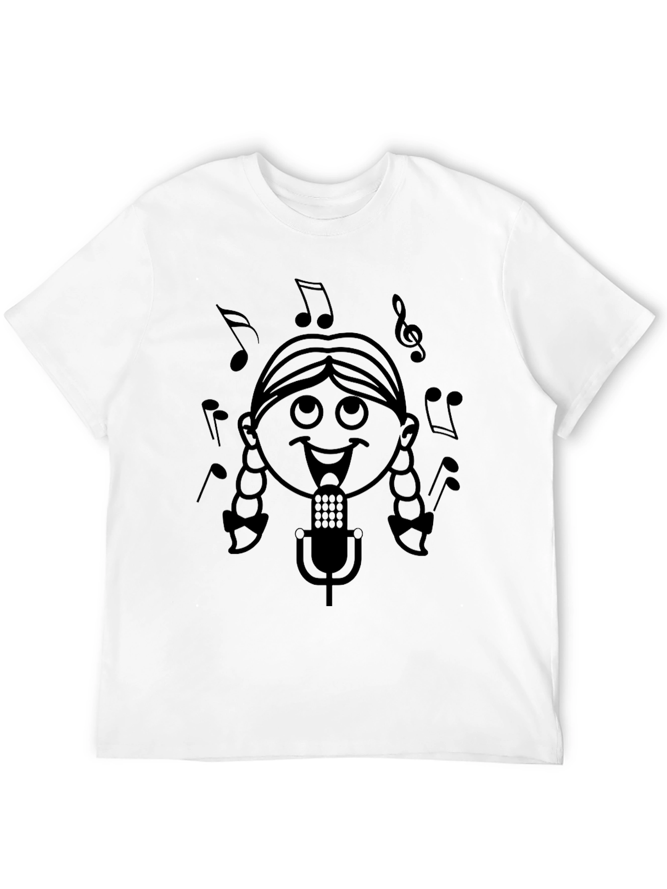 Singing Girl Black T-Shirt