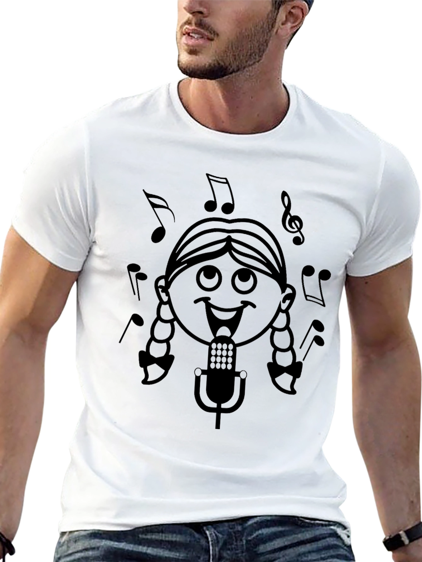Singing Girl Black T-Shirt