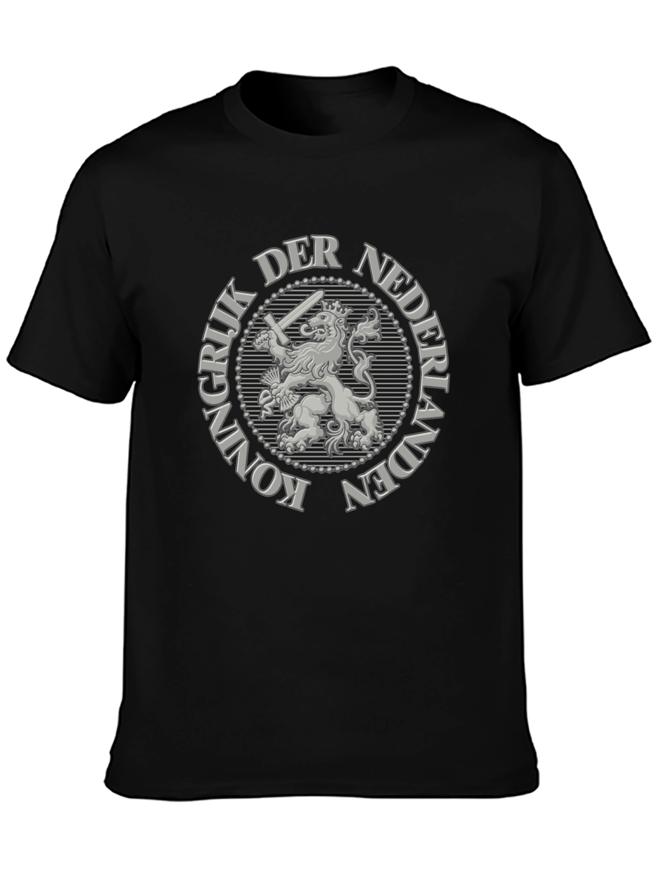 Netherlands Lion Graphic T-Shirt - Black