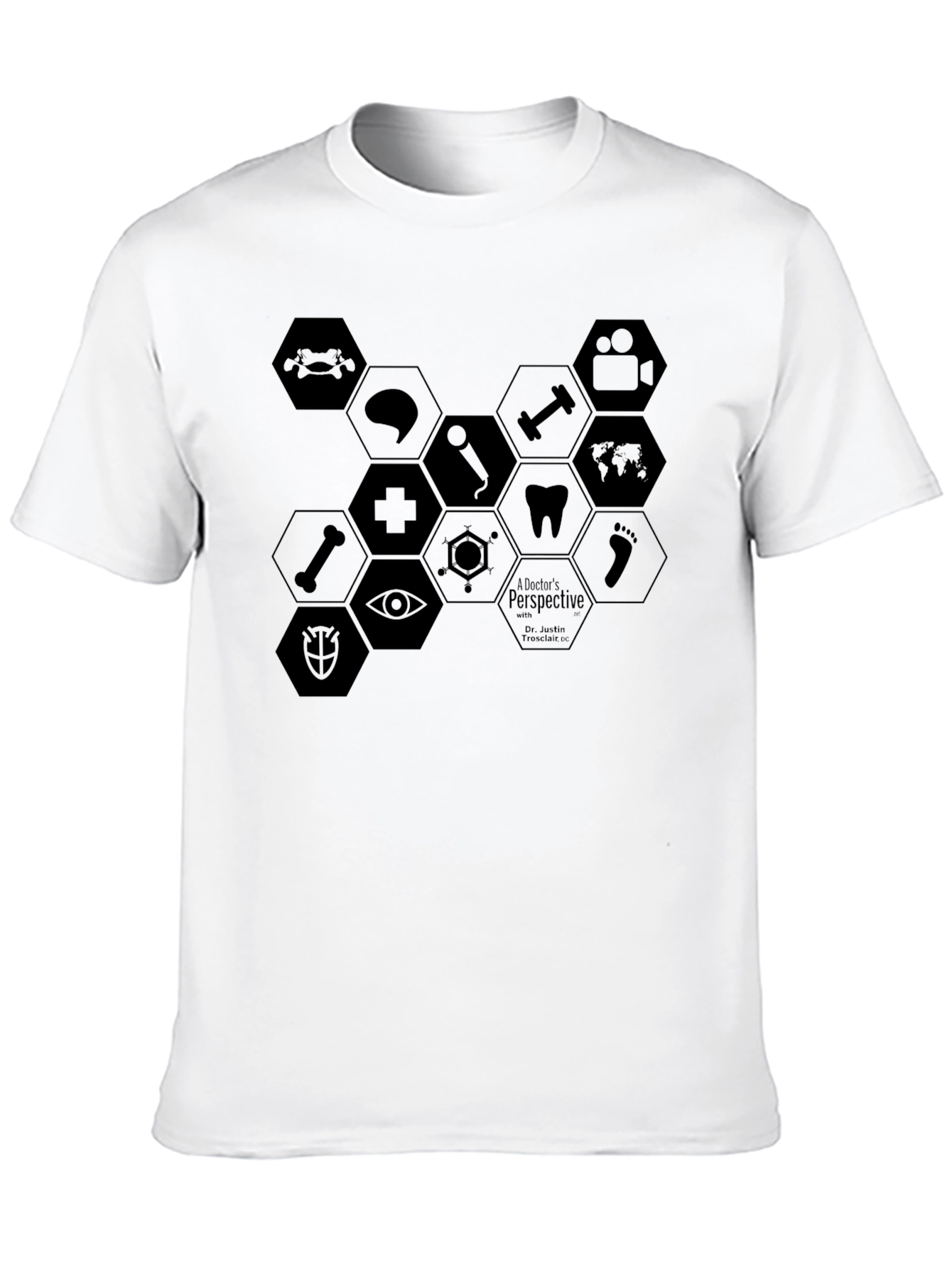 A Doctors Perspective T-Shirt - Medical Hexagon Design