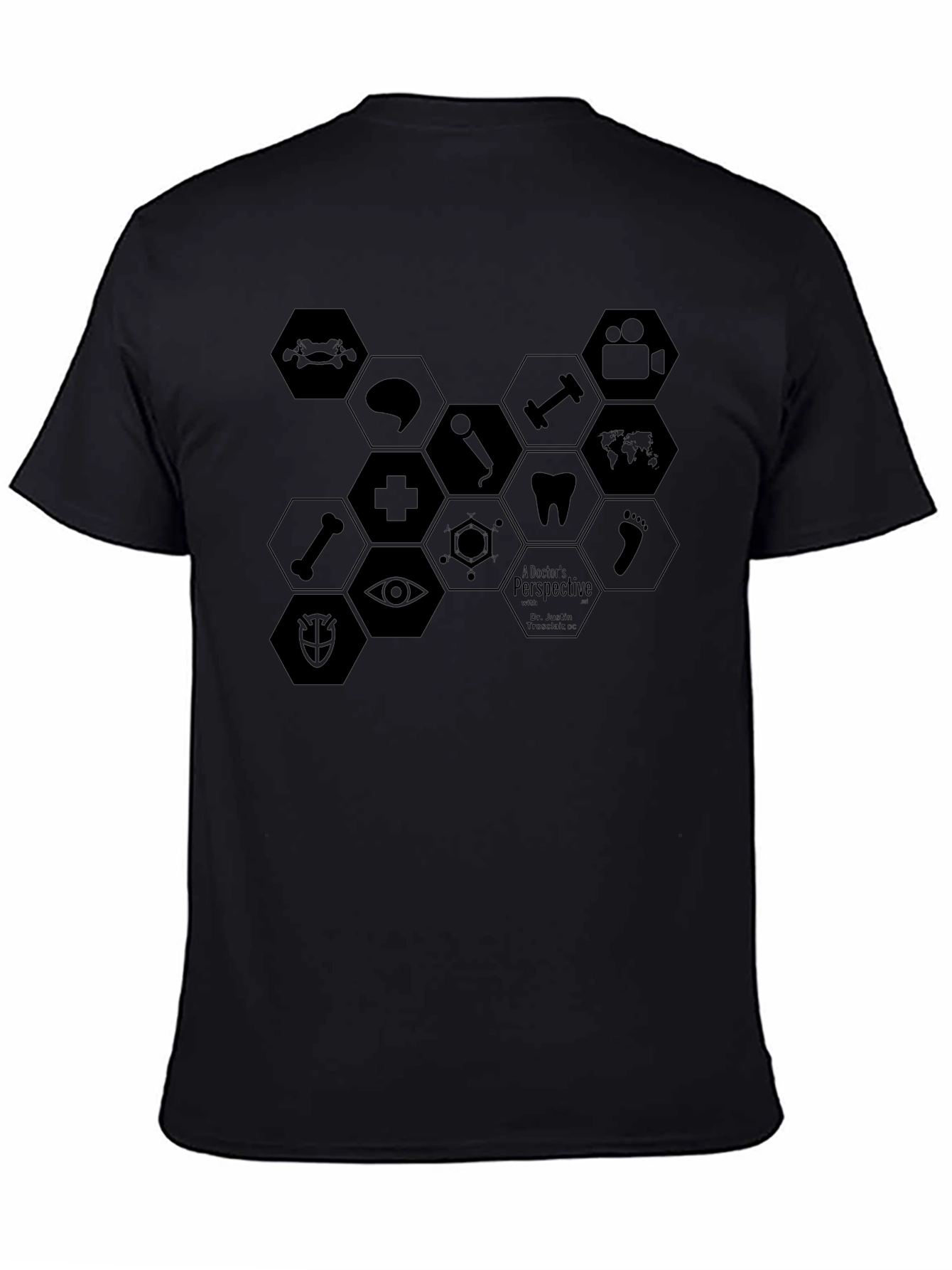 A Doctors Perspective T-Shirt - Medical Hexagon Design